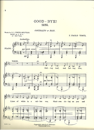 Picture of Good-bye, F. Paolo Tosti, low voice solo