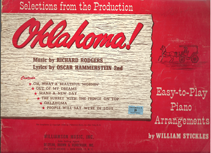 Picture of Oklahoma, Rodgers & Hammerstein, arr. easy piano William Stickles