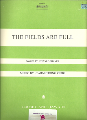 Picture of The Fields are Full, Cecil Armstrong Gibbs, high voice solo