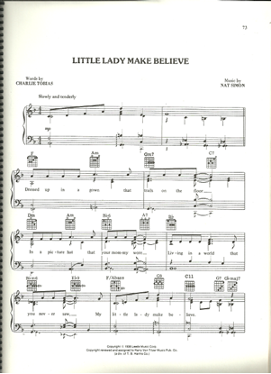 Picture of Little Lady Make Believe, Charles Tobias & Nat Simon, recorded by Eddie Cantor