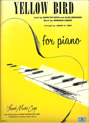 Picture of Yellow Bird, Marilyn Keith, Alan Bergman & Norman Luboff, arr. George N. Terry for piano solo