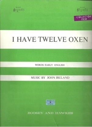 Picture of I Have Twelve Oxen, John Ireland, high voice in G