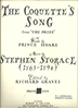 Picture of The Coquette's Song, from opera "The Prize", Stephen Storace, medium voice sheet music