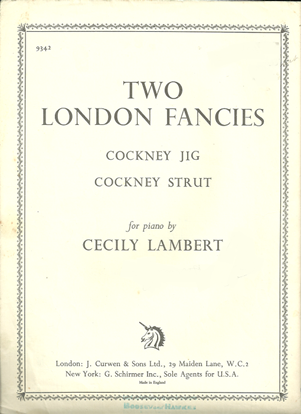 Picture of Two London Fancies: Cockney Jig & Cockney Strut, Cecily Lambert, piano solo