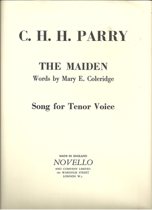 Picture of The Maiden, C. H. H. Parry, tenor voice