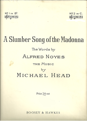 Picture of Slumber Song of the Madonna(A), Michael Head, high voice sheet music