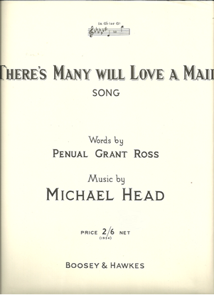 Picture of There's Many Will Love a Maid, Michael Head, high voice