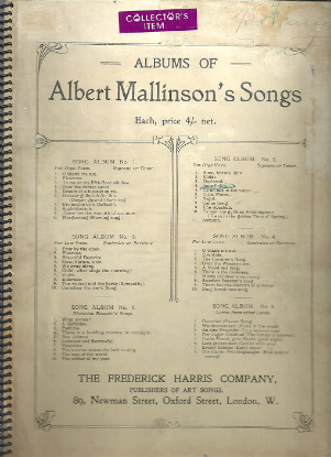 Picture of Albert Mallinson's Song Album No. 2, high voice