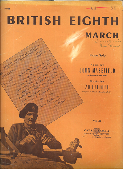 Picture of British Eighth March, Zo Elliott, piano solo