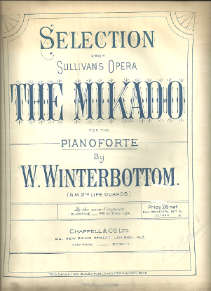 Picture of The Mikado, Gilbert & Sullivan, arr. W. Winterbottom, piano solo selections 