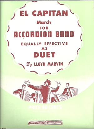 Picture of El Capitan March, John Philip Sousa, arr. Lloyd Marvin, accordion duet