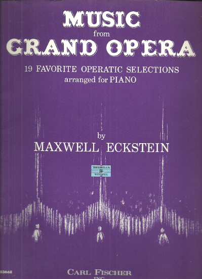 Picture of Music from Grand Opera, arr. Maxwell Eckstein, piano solo 