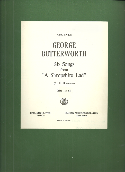 Picture of Six Songs from A Shropshire Lad, George Butterworth
