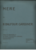 Picture of Mere, H. Balfour Gardiner, piano solo