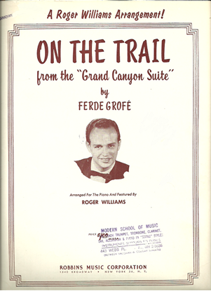 Picture of On the Trail, from "Grand Canyon Suite", Ferde Grofe, arr. Roger Williams for piano solo