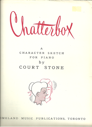 Picture of Chatterbox, Court Stone, piano solo 