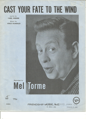 Picture of Cast Your Fate to the Wind, Carel Werber & Vince Guaraldi, recorded by Mel Torme