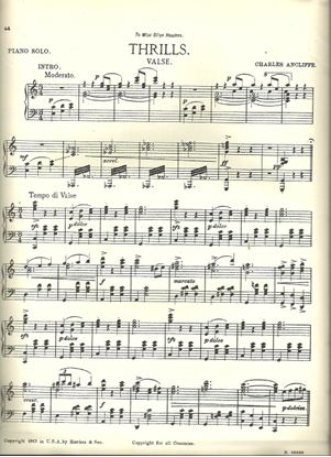 Picture of Thrills, Charles Ancliffe, piano solo
