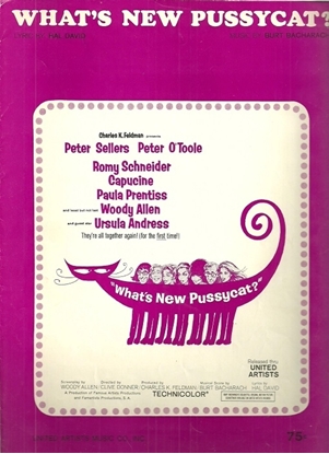 Picture of What's New Pussycat, movie title song, Hal David & Burt Bacharach