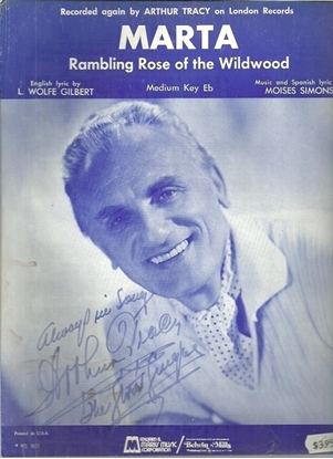 Picture of Marta (Rambling Rose of the Wildwood), Moises Simons, recorded by Arthur Tracy