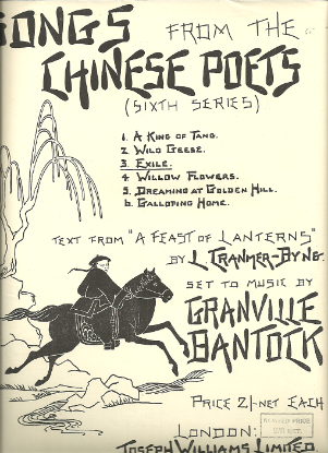 Picture of Exile, from "Songs from the Chinese Poets Sixth Series", Tu Fu & Granville Bantock