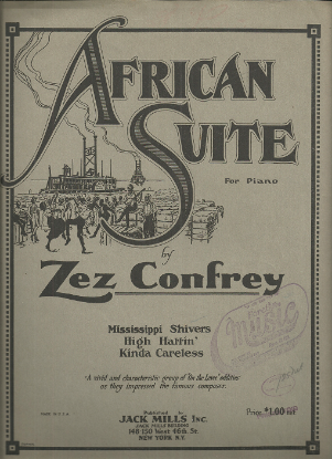 Picture of African Suite, Zez Confrey, piano solo