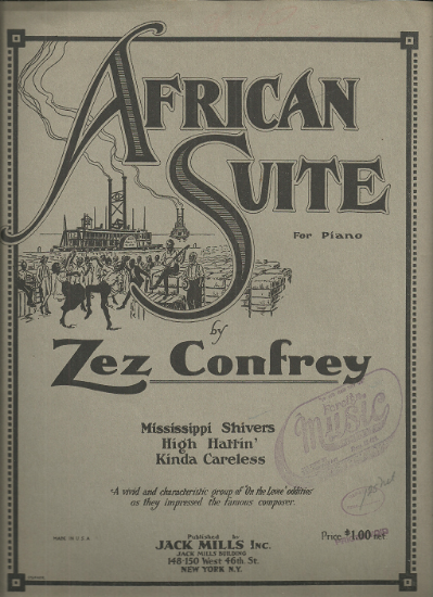 Picture of African Suite, Zez Confrey, piano solo