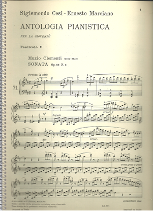 Picture of Sonata Op. 26 No. 3, Muzio Clementi, piano solo 