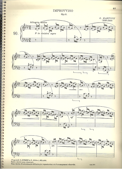 Picture of Improviso Op. 17, Giuseppi Martucci, piano solo 