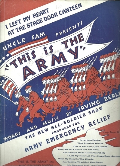 Picture of I Left My Heart at the Stage Door Canteen, from "This is the Army", Irving Berlin