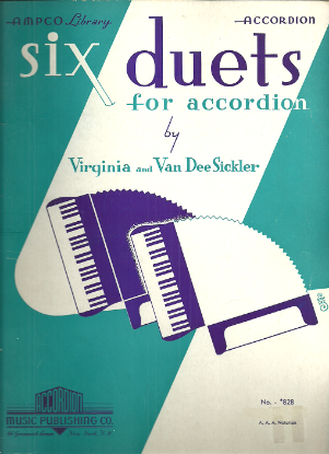 Picture of Six Duets for Accordion, Virginia & Van Dee Sickler