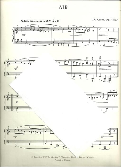 Picture of Air Op. 7 No. 4, J. G. Graeff, piano solo 