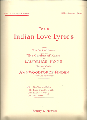 Picture of Four Indian Love Lyrics, Amy Woodforde-Finden, low voice 