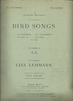Picture of Bird Songs, Liza Lehmann, soprano