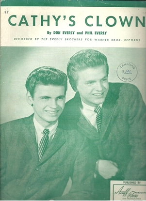 Picture of Cathy's Clown, Don & Phil Everly, recorded by The Everly Brothers