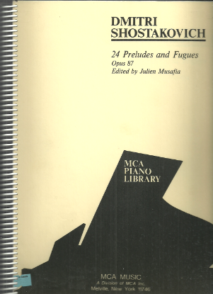 Picture of Dmitri Shostakovich, 24 Preludes and Fugues Op. 87, ed. Julien Musafia