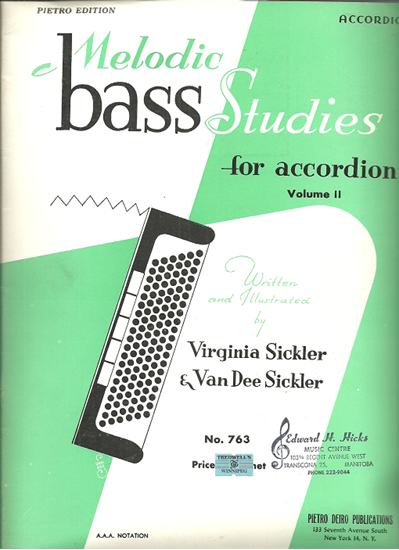 Picture of Melodic Bass Studies for Accordion Volume 2, Virginia & Van Dee Sickler