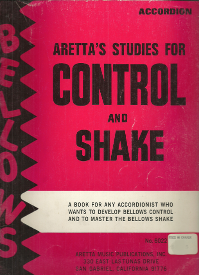 Picture of Aretta's Studies for Control & Shake, Anthony Aretta, accordion 