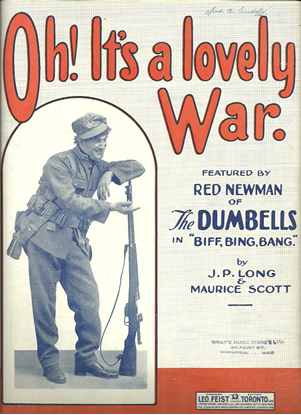 Picture of Oh It's a Lovely War, from "The Dumbells", J. P. Long & Maurice Scott, sung by Red Newman