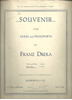 Picture of Souvenir, Franz Drdla, piano solo