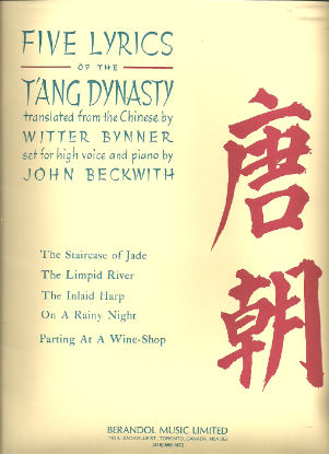Picture of Five Lyrics of the Tang Dynasty, John Beckwith