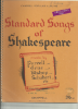 Picture of Standard Songs of Shakespeare, Arne/ Schubert/ Purcell/ R. J. S. Stevens/ Thomas Linley/ Henry Bishop