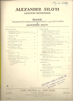 Picture of Sursum Corda, Franz Liszt, ed. Alexander Siloti, piano solo