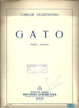 Picture of Gato (The Cat), Carlos Guastavino, piano solo