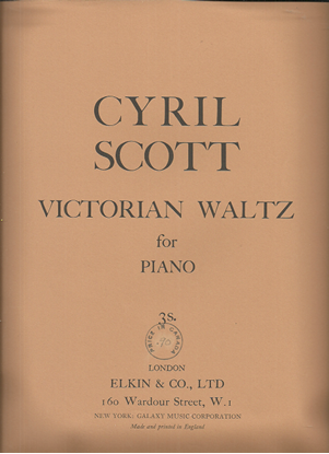 Picture of Cyril Scott, Victorian Waltz, piano solo 