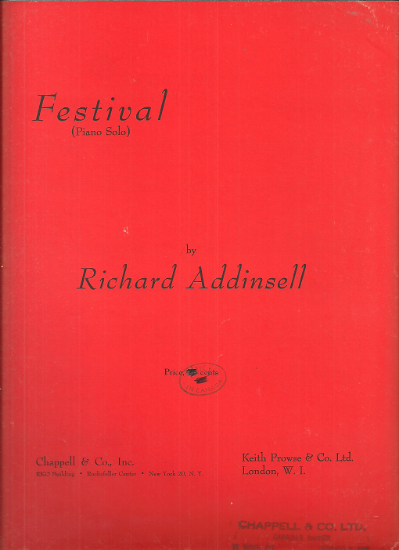 Picture of Festival, Richard Addinsell, piano solo