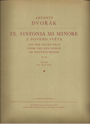Picture of Antonin Dvorak, Symphony No. 9 "From the New World" Op. 95, piano solo