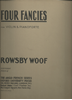 Picture of Four Fancies, Rowsby Woof, violin & piano 