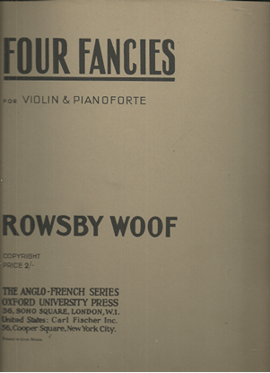 Picture of Four Fancies, Rowsby Woof, violin & piano 