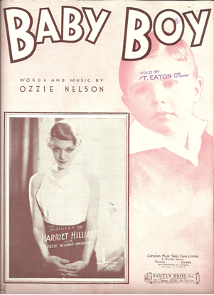 Picture of Baby Boy, Ozzie Nelson, sung by Harriet Hilliard
